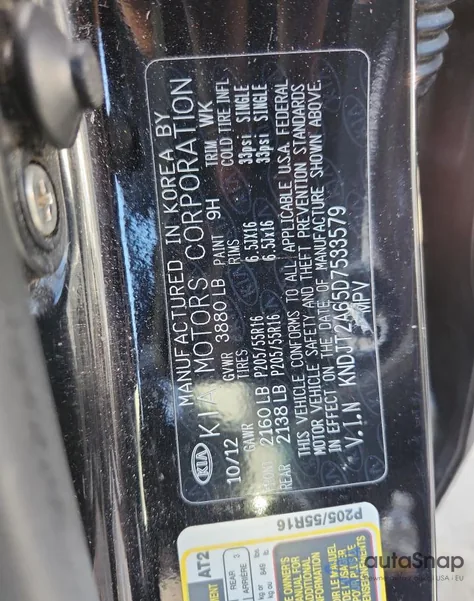 2013 Kia Soul + z USA, uszkodzony, nr VIN KNDJT2A65D7533579